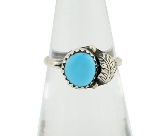 Navajo Ring 925 Silver Sleeping Beauty Turquoise … - image 4