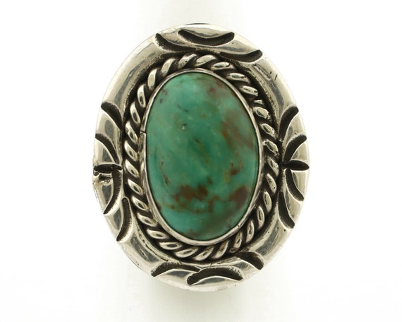 Navajo Ring .925 Silver Royston Turquoise Artist … - image 4