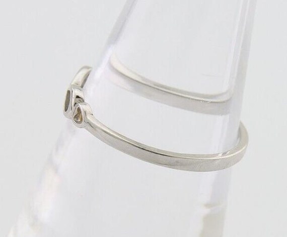 Infinity Heart Promise Ring 925 Solid Silver Size… - image 5