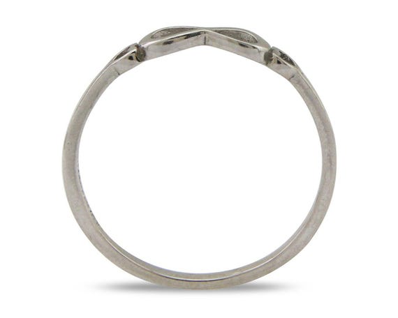 Infinity Heart Promise Ring 925 Solid Silver Size… - image 3