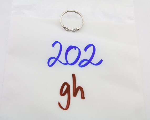 Infinity Heart Promise Ring 925 Solid Silver Size… - image 10