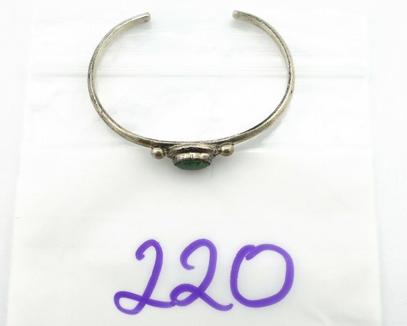 Navajo Bracelet .925 Silver Royston Turquoise Nat… - image 9
