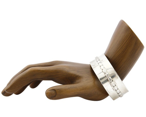 Women's Navajo Bracelet .925 Silver Handmade Arti… - image 2