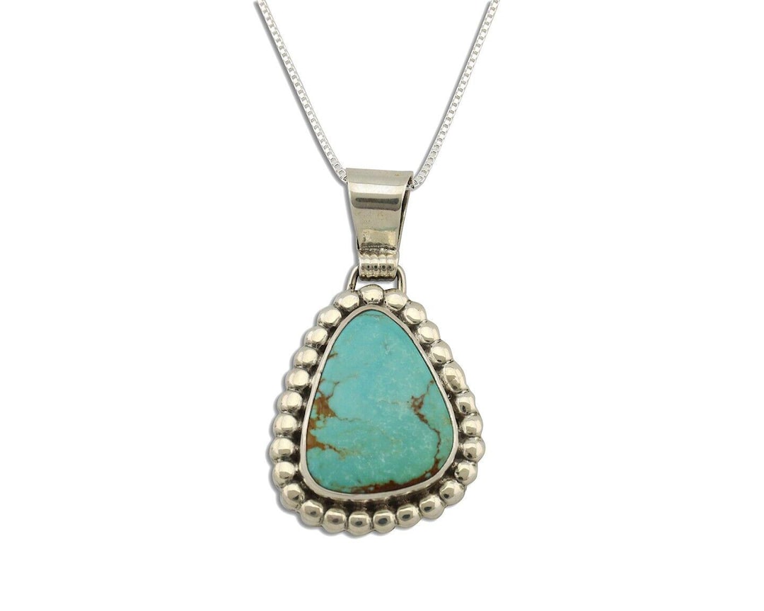 SILVER925　ILoveArizona♡ILoveNavajo♡ Navajo Necklace 925 Silver Arizona Turquoise Native American