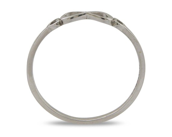 Infinity Heart Promise Ring 925 Solid Silver Size… - image 3