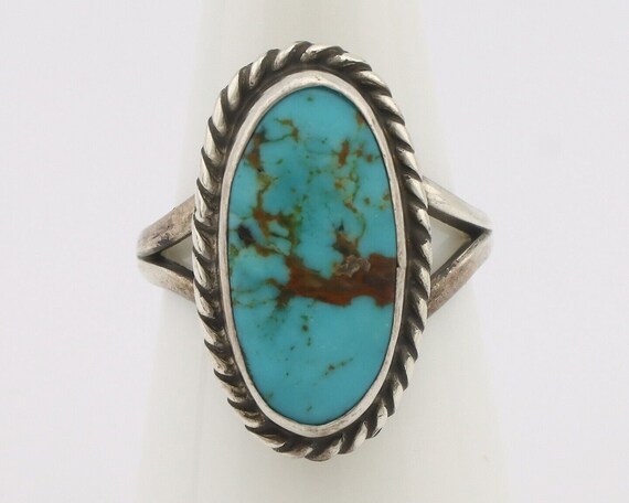 Navajo Handmade Ring 925 Silver Southwest Turquoi… - image 4