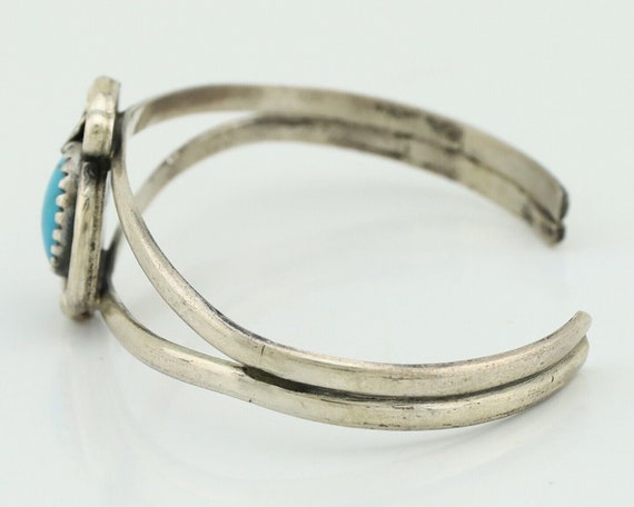 Navajo Slave Bracelet 925 Silver Natural SB Turqu… - image 6