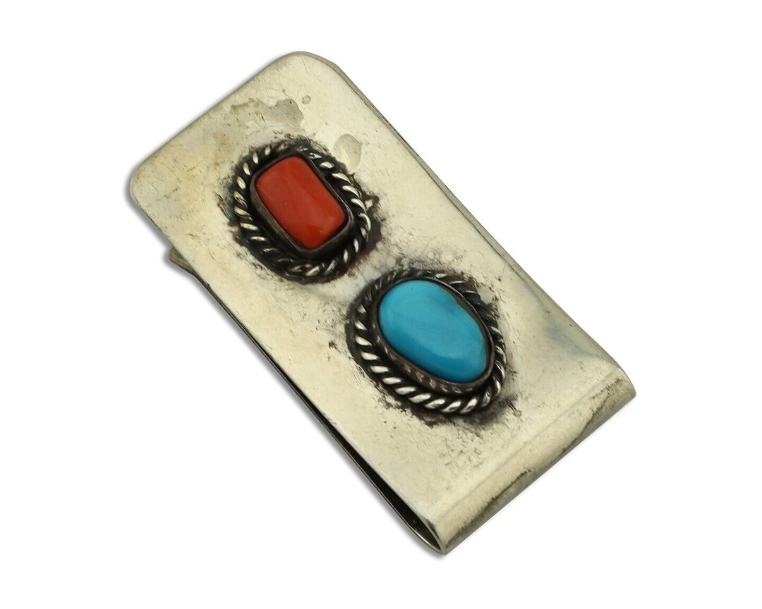 じゅらるみんTIGER刻印 Navajo ベアクロウ ターコイズ＆コーラル じゅらるみん様専用TIGER刻印 Navajo ベアクロウ ターコイズ