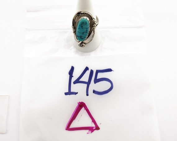 Navajo Ring 925 Silver Sleeping Beauty Turquoise … - image 8