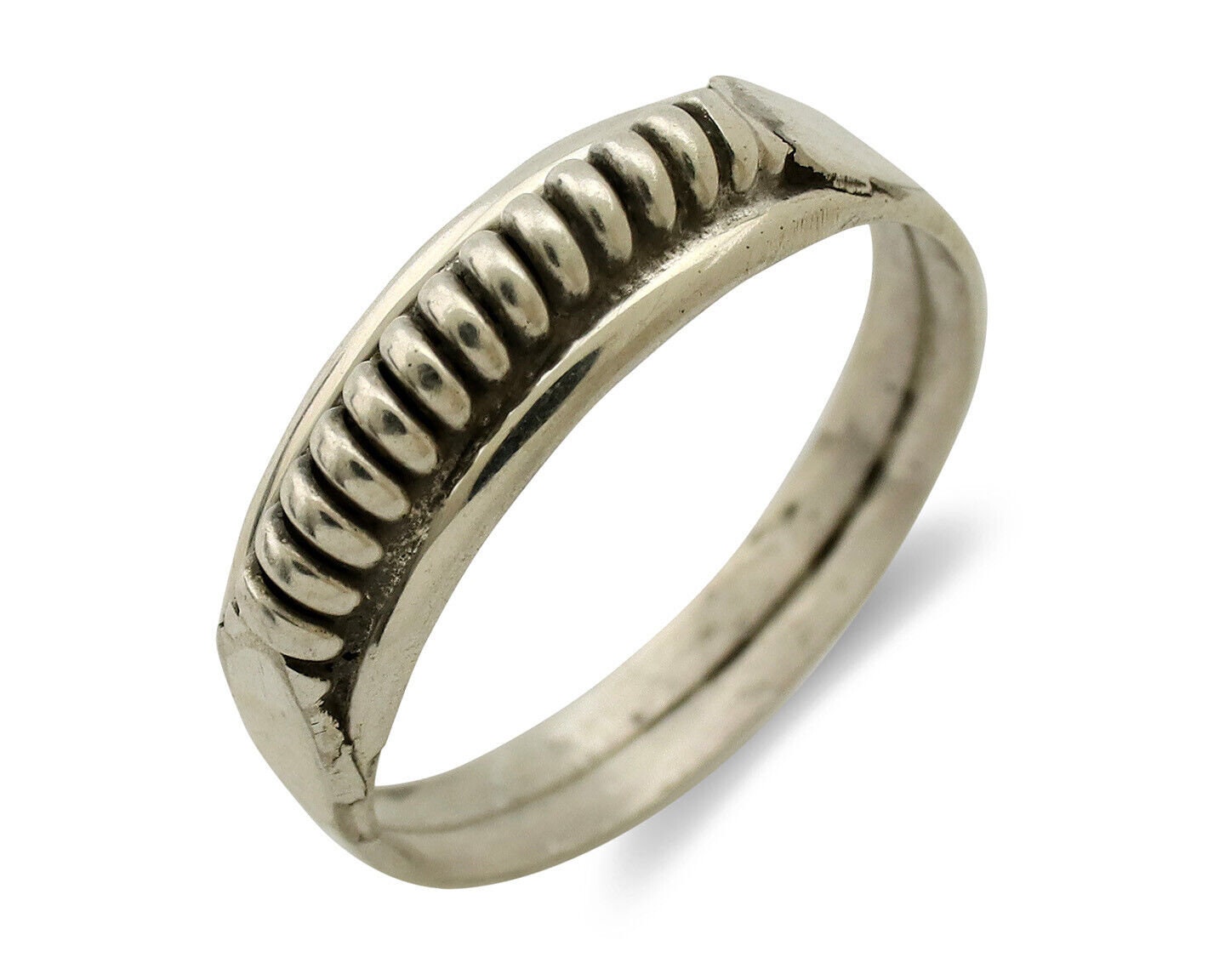 Navajo Ring .925 Silver Size 7.0 Handmade Native American