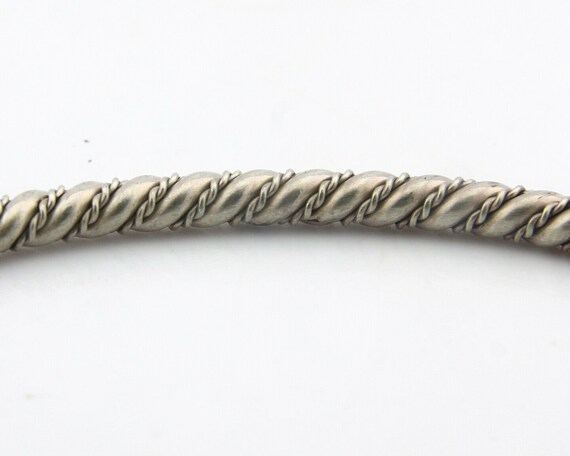 Navajo Bracelet .925 SOLID Silver Handmade Artist… - image 7