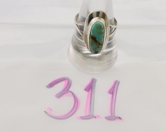 Navajo Handmade Ring 925 Silver Blue Turquoise Ar… - image 10