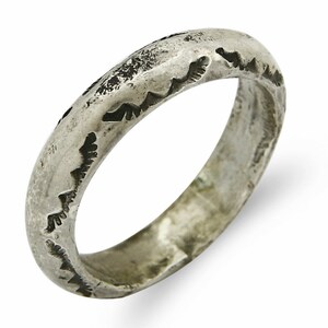 Frauen Navajo Ring .925 SOLID Silber Hand gestempelt Circa 1980er Jahre