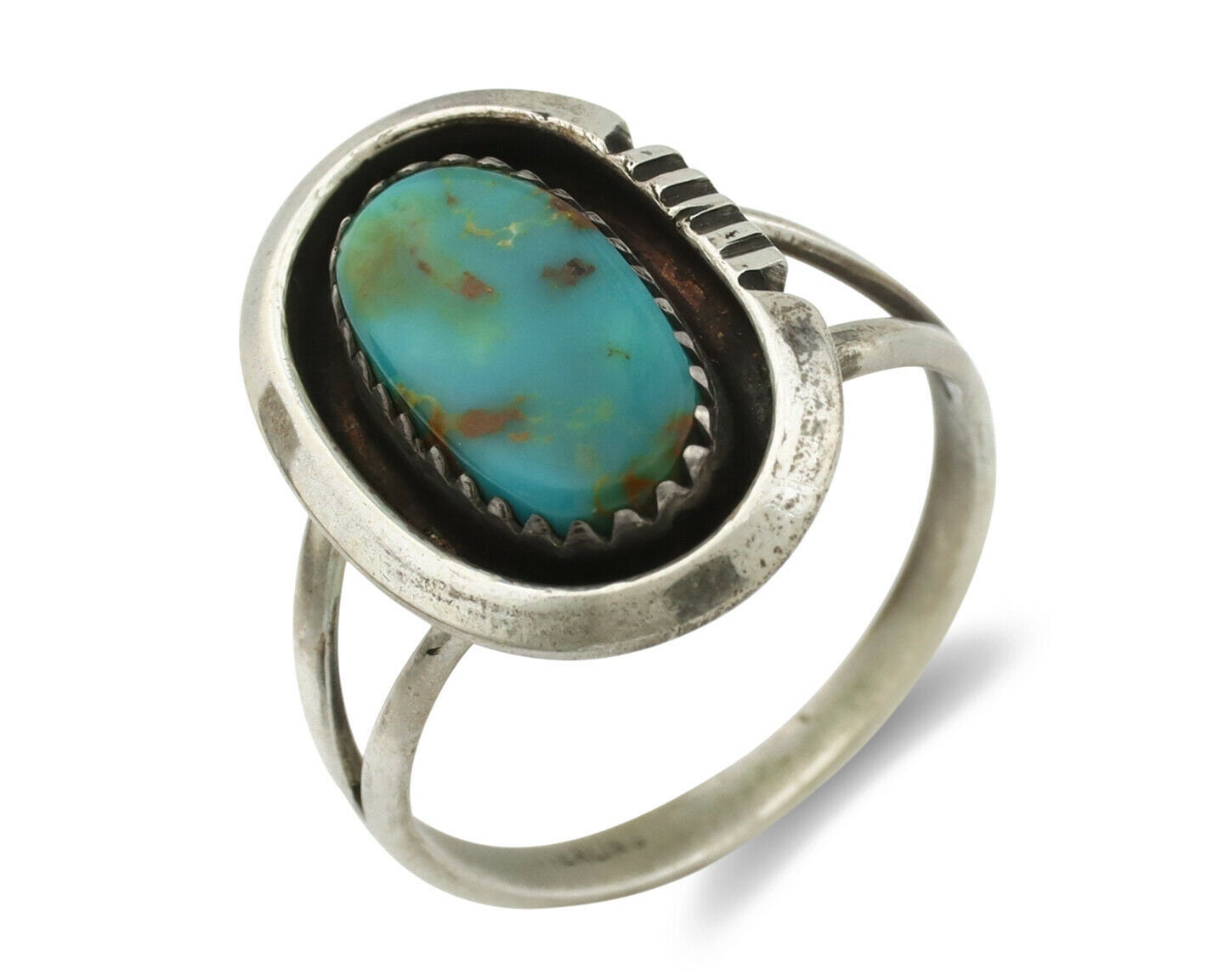 Hada Collection Adjustable Sterling Silver Ring Featuring