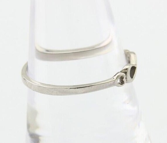 Infinity Heart Promise Ring 925 Solid Silver Size… - image 6