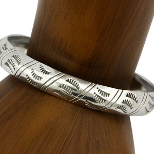 Navajo Armband SOLID .925 Silber Hand gestempelt signiert Tract C.80&#39;s