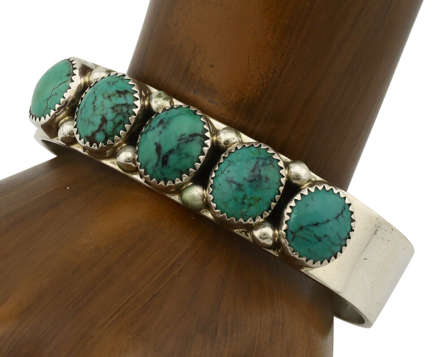 Navajo Mark Yazzie Sterling Silver 1/20 12k GF Village Cuff