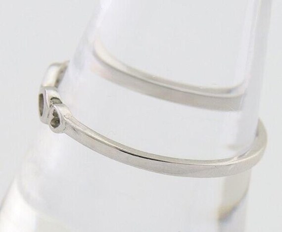 Infinity Heart Promise Ring 925 Solid Silver Size… - image 5