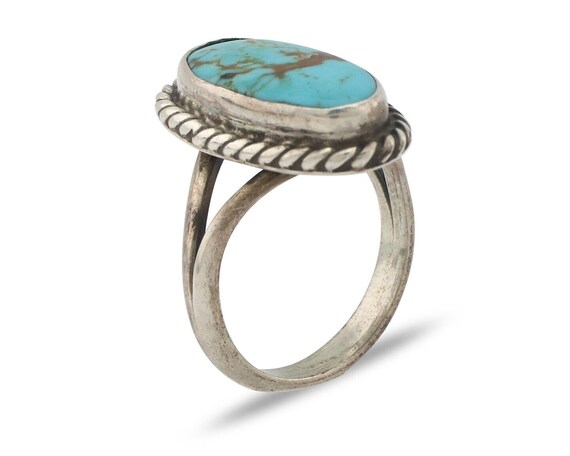 Navajo Handmade Ring 925 Silver Southwest Turquoi… - image 2
