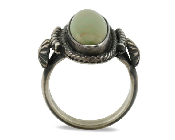 Navajo Ring 925 Silver Green Turquoise Artist Sig… - image 3