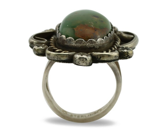 Navajo Ring .925 Silver Royston Turquoise Artist … - image 3