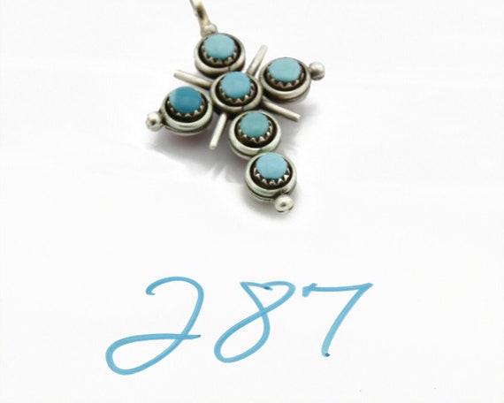 Zuni Natural Turquoise and Coral Reversible 925 S… - image 9