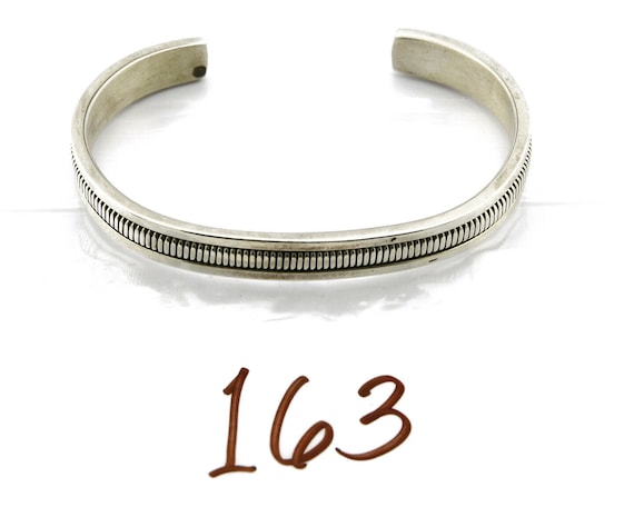Women's Navajo Bracelet .925 Silver Handmade Cuff… - image 9