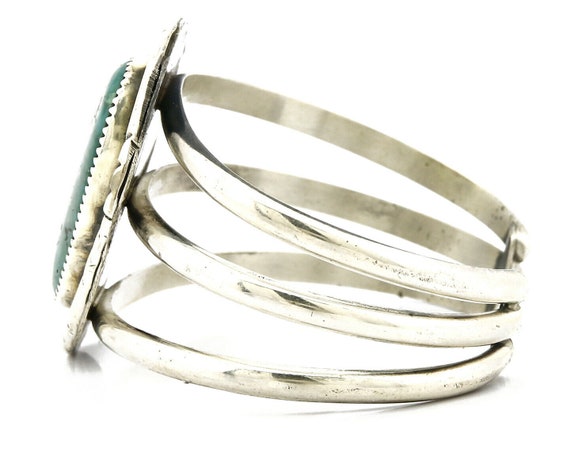 Women's Navajo Bracelet .925 Silver Royston Turqu… - image 5
