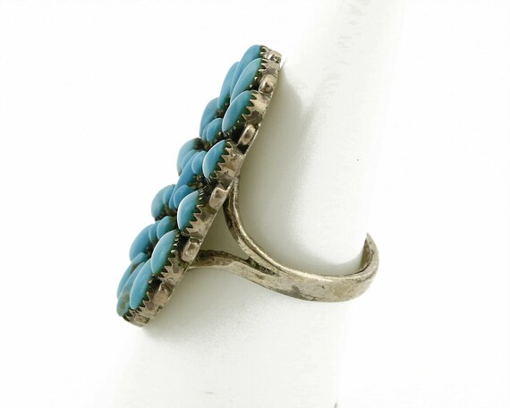 Women's Navajo Turquoise Ring .925 Silver Handmad… - image 5