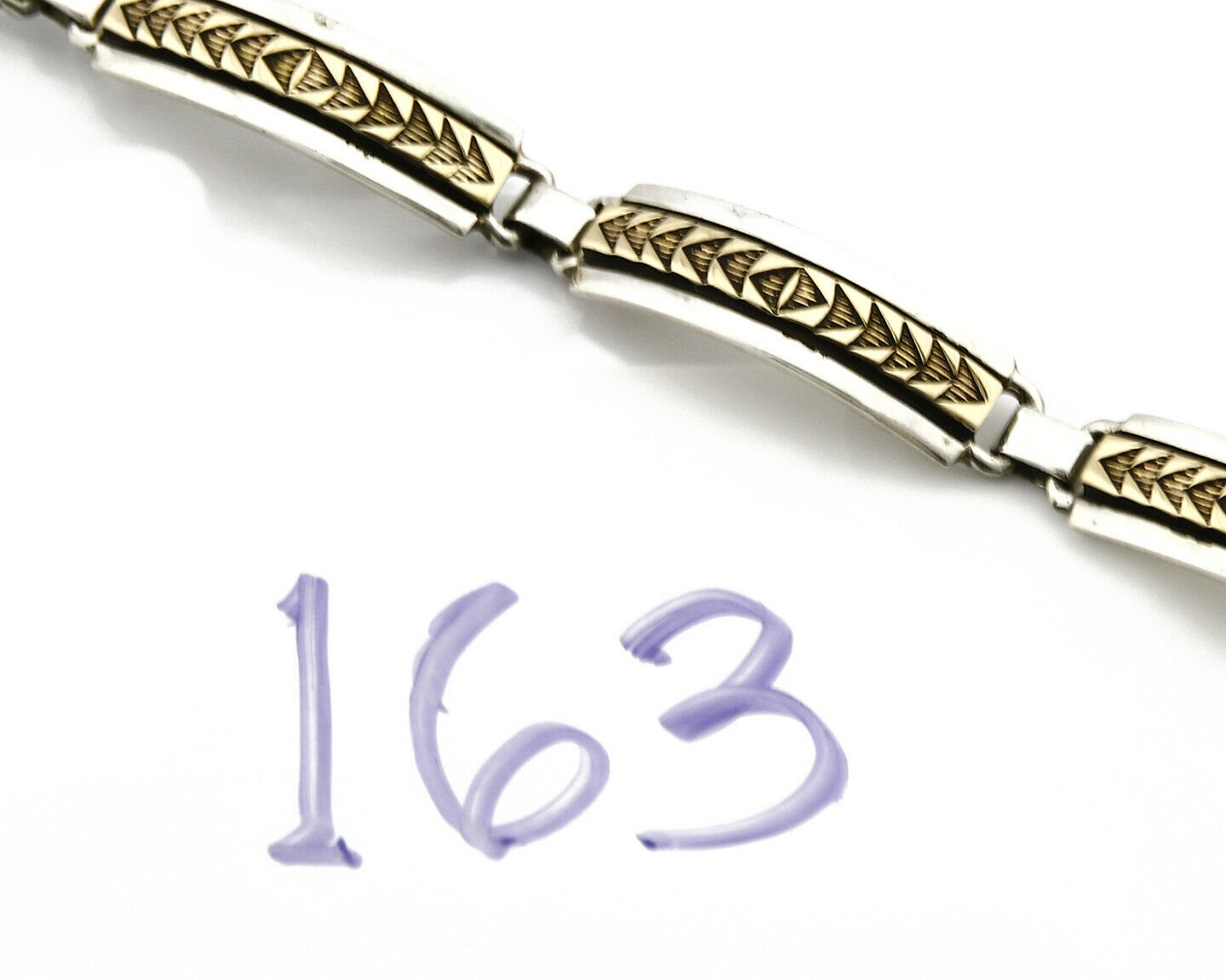 Women's Navajo Bracelet 14k SOLID Gold & .925 Silver Artist