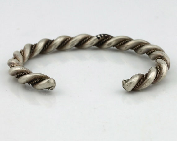 Navajo Handmade Bracelet .925 SOLID Silver Native… - image 6