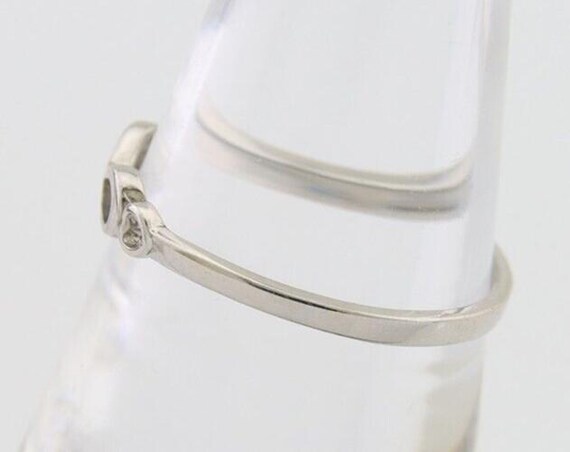 Infinity Heart Promise Ring 925 Solid Silver Size… - image 5