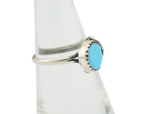 Navajo Ring 925 Silver Sleeping Beauty Turquoise … - image 6