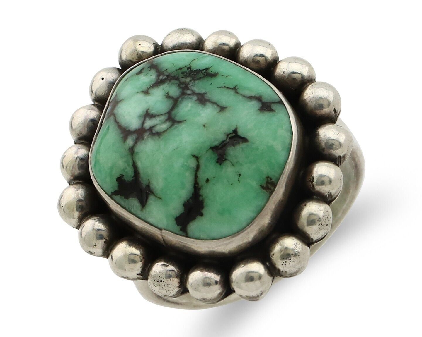 Navajo Ring 925 Silver Natural Mined Turquoise Native