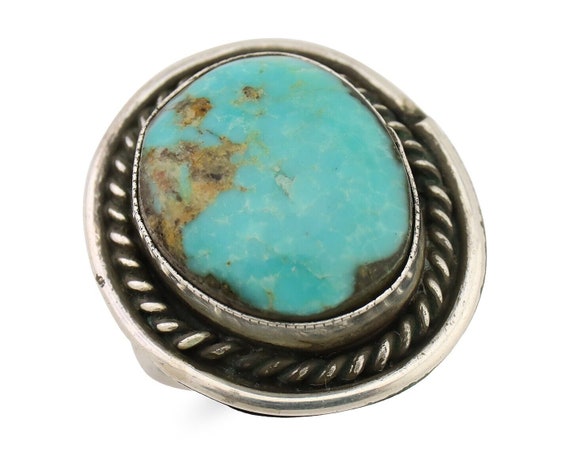 Navajo Handmade Ring 925 Silver Turquoise Native … - image 1