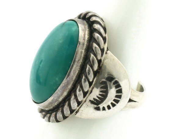 Navajo Ring .925 Silver Blue Green Southwest Turq… - image 5