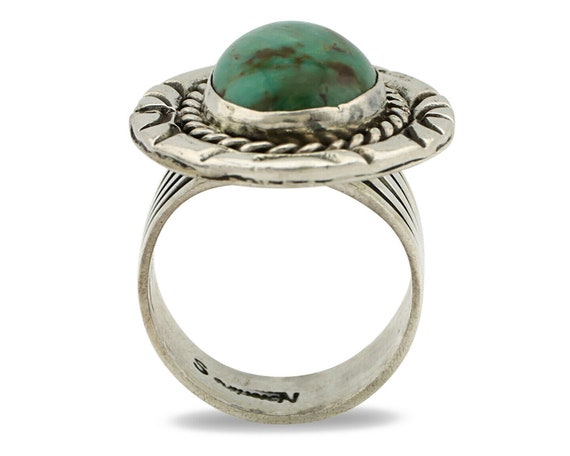 Navajo Ring .925 Silver Royston Turquoise Artist … - image 3