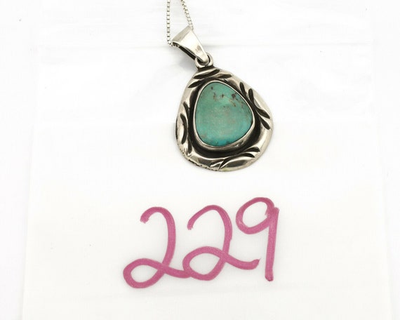 Navajo Necklace .925 Silver Kingman Turquoise Sig… - image 10