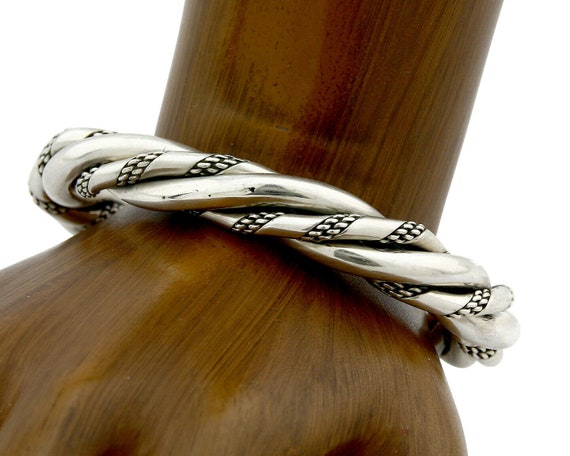 Navajo Handmade Bracelet .925 Silver Artist 80's