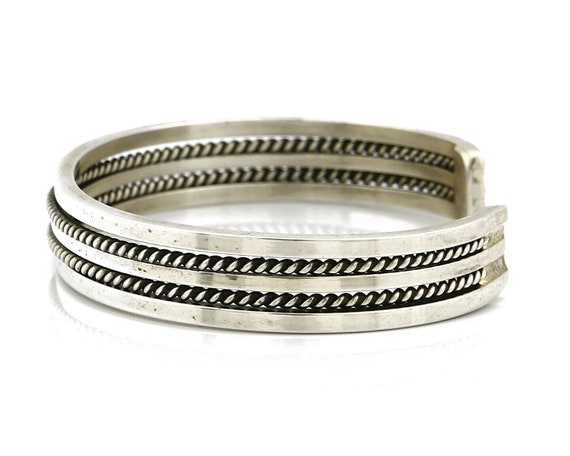 Women's Navajo Bracelet .925 Silver Handmade Arti… - image 5