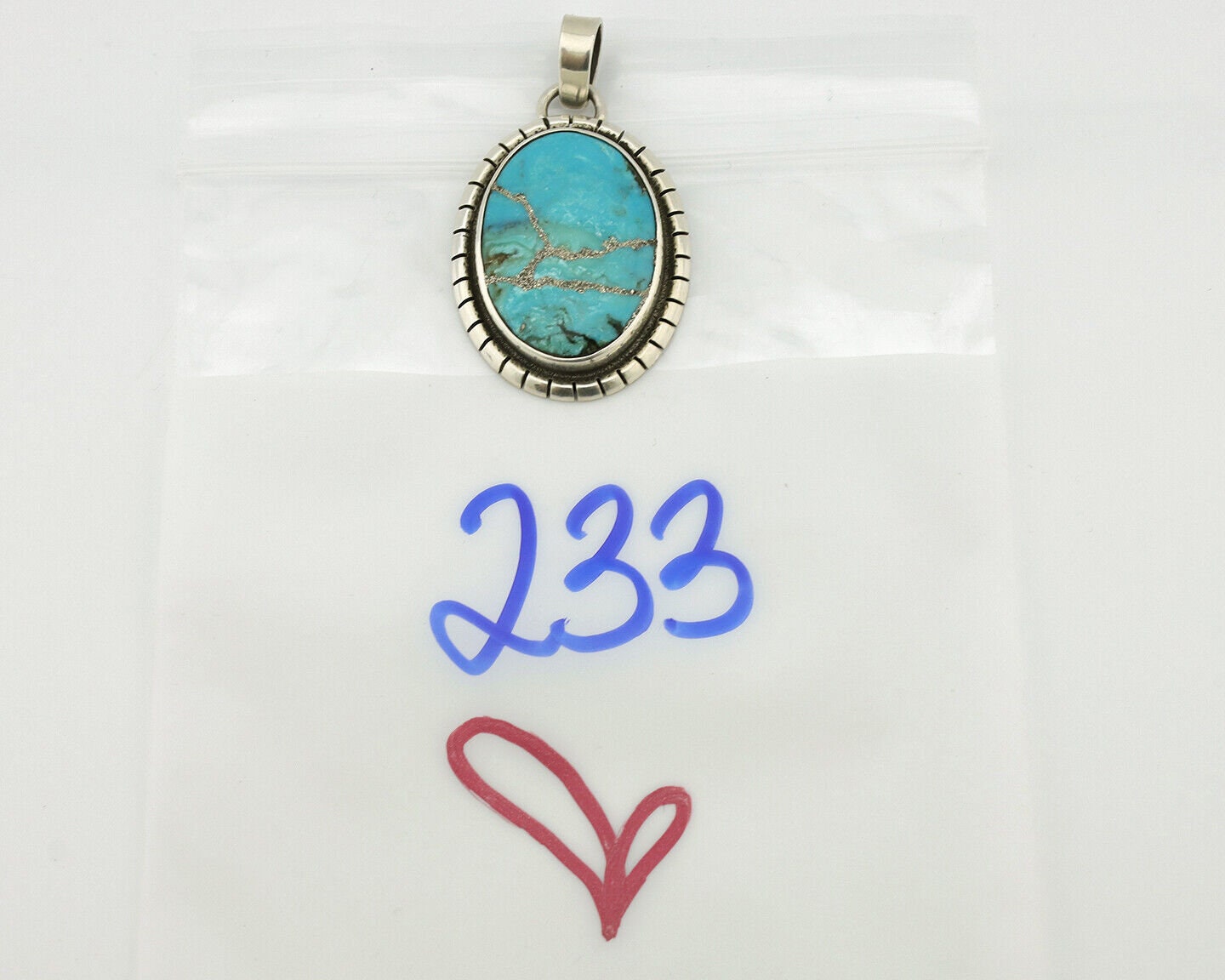 Navajo Necklace .925 Silver Turquoise Native American Artist