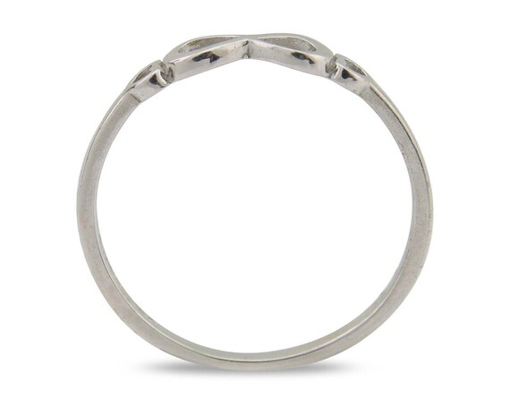 Infinity Heart Promise Ring 925 Solid Silver Size… - image 3