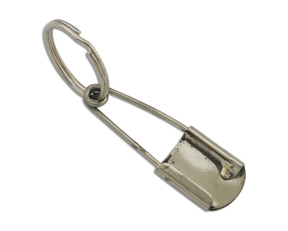 Navajo Hand Stamped Key Chain .925 Silver Handmad… - image 2