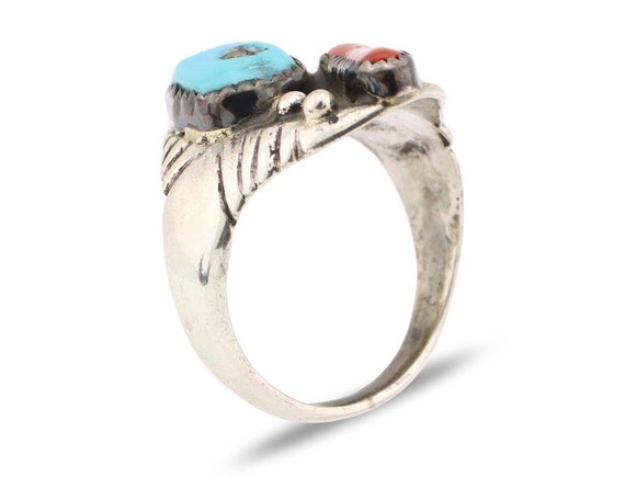 Navajo Ring 925 Silver Sleeping Beauty Turquoise … - image 2