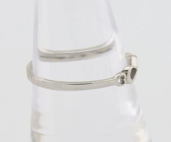 Infinity Heart Promise Ring 925 Solid Silver Size… - image 6