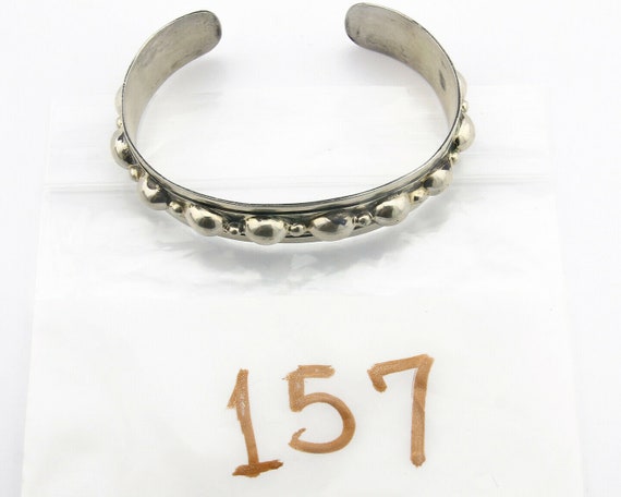 Navajo Bracelet .925 SOLID Silver Handmade Artist… - image 9