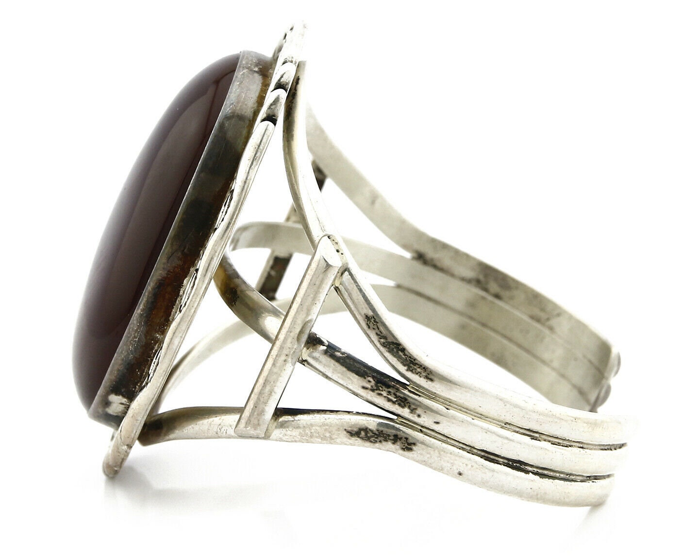 Women's Navajo Bracelet .925 Silver Natural Agate Cuff Women's Navajo Bracelet .925 Silver Natural Agate Cuff