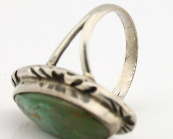 Navajo Ring .925 Silver Royston Turquoise Artist … - image 7