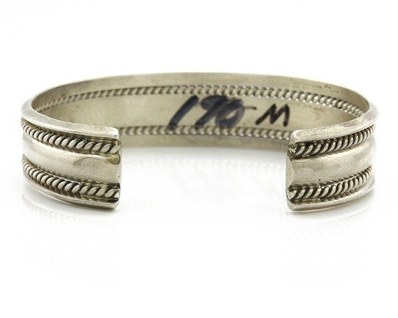 Navajo Bracelet .925 Silver Handmade Hand Stamped… - image 6