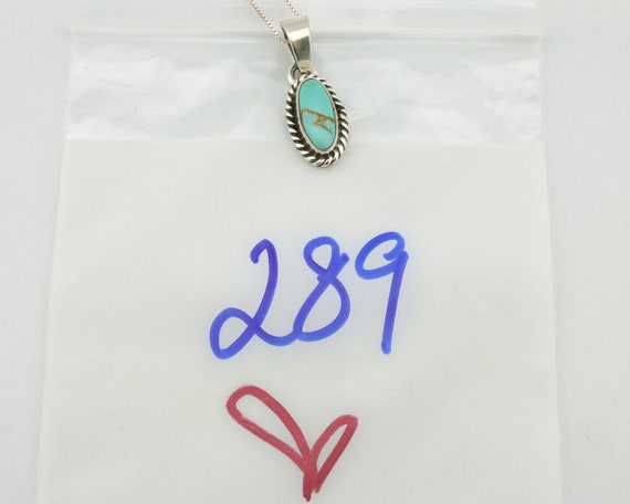 Navajo Necklace .925 Silver Arizona Turquoise Art… - image 9